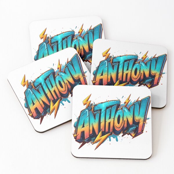 Item preview, Anthony 3D Graffiti Style Name Art designed and sold by AlexLineArt.