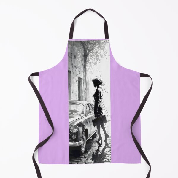 Item preview, Retro Chic Woman & Classic Auto Sketch By Merch, Limited Edition designed and sold by MADISYNDONALD.
