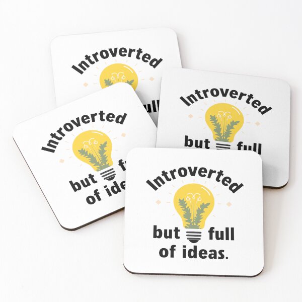 Item preview, Introverted but full of ideas – Creative shirt for thinkers designed and sold by Mx159.