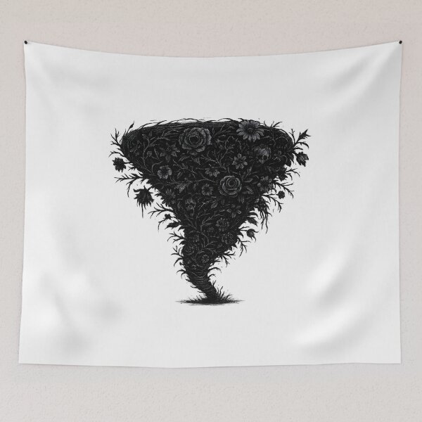 Item preview, Dark floral vortex designed and sold by Creep-elina.