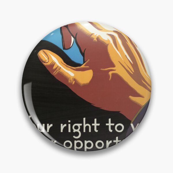 Item preview, WWII Propaganda Poster | American Freedom & Democracy Art | Vote to Protect Your Rights | Vintage Patriotic Wall Decor designed and sold by artofuniverse.