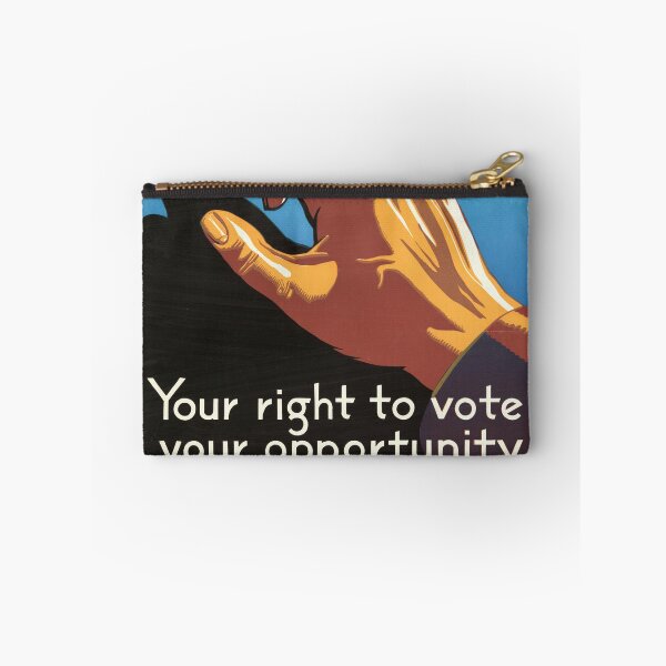 Item preview, WWII Propaganda Poster | American Freedom & Democracy Art | Vote to Protect Your Rights | Vintage Patriotic Wall Decor designed and sold by artofuniverse.