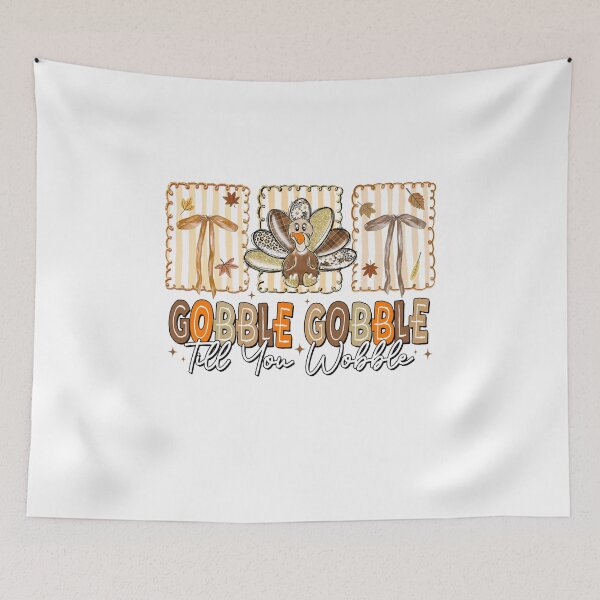 Item preview, Glitter Gobble Gobble Till You Wobble designed and sold by vintagearttee.