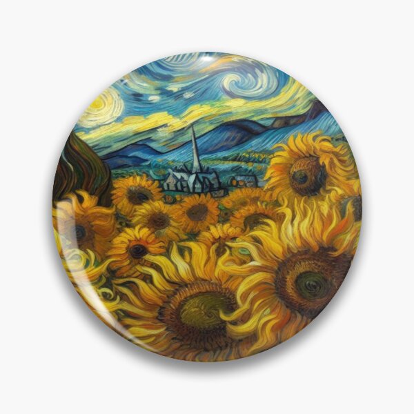 Item preview, Sunflowers in Van Gogh style: A masterpiece of nature and art designed and sold by FotoworldEdel.