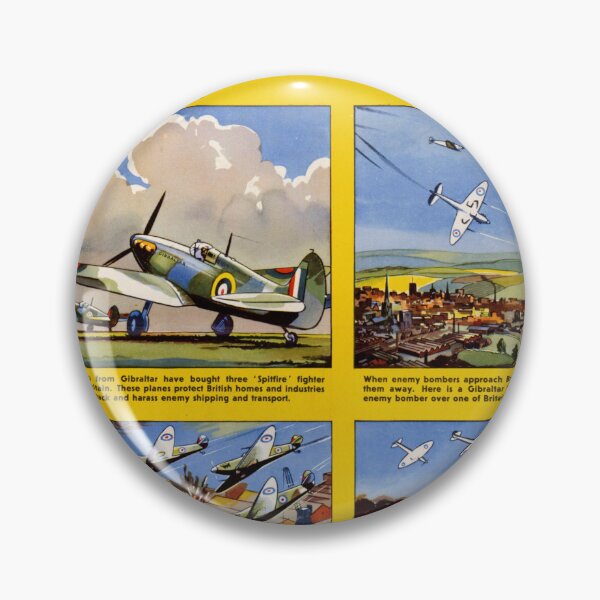 Item preview, WWII Propaganda Poster | Your Spitfires in Action | Bold Colors & Dynamic Illustrations | British Military History Art designed and sold by artofuniverse.