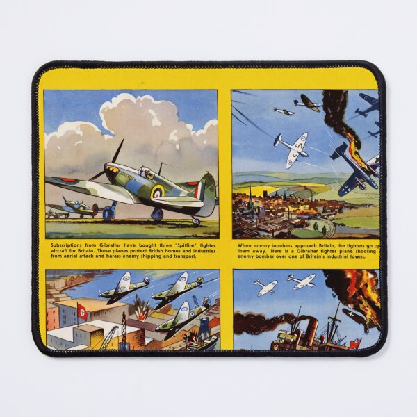 Item preview, WWII Propaganda Poster | Your Spitfires in Action | Bold Colors & Dynamic Illustrations | British Military History Art designed and sold by artofuniverse.
