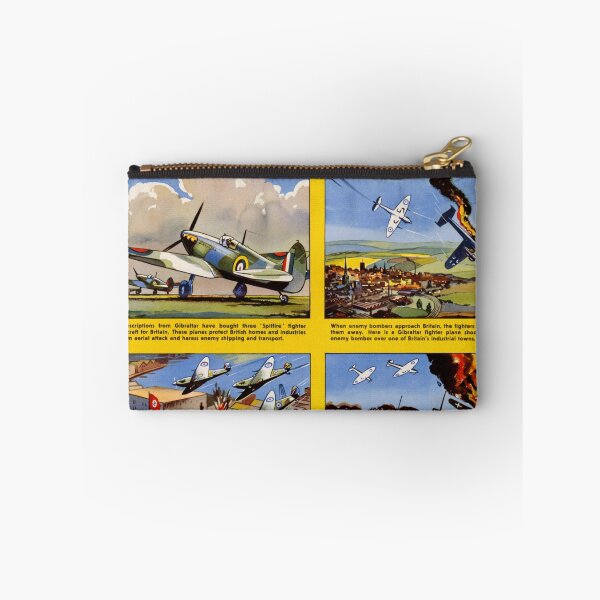 Item preview, WWII Propaganda Poster | Your Spitfires in Action | Bold Colors & Dynamic Illustrations | British Military History Art designed and sold by artofuniverse.