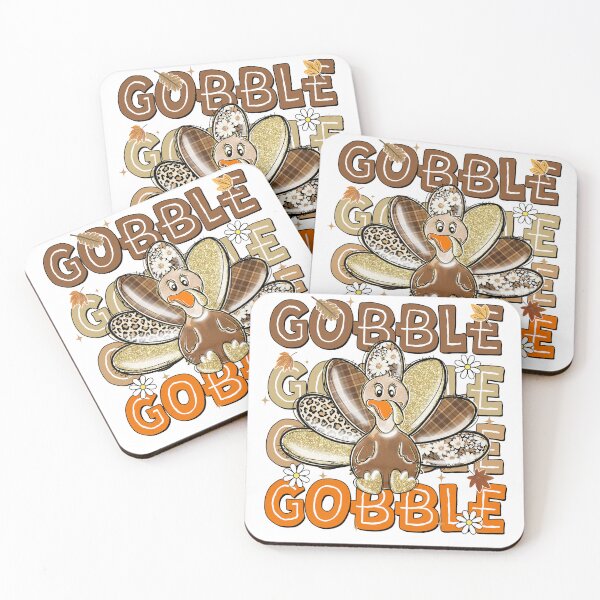 Item preview, Couquette Glitter Gobble Gobble Till You Wobble, Turkey Day designed and sold by vintagearttee.