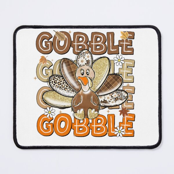 Item preview, Couquette Glitter Gobble Gobble Till You Wobble, Turkey Day designed and sold by vintagearttee.