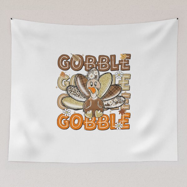 Item preview, Couquette Glitter Gobble Gobble Till You Wobble, Turkey Day designed and sold by vintagearttee.