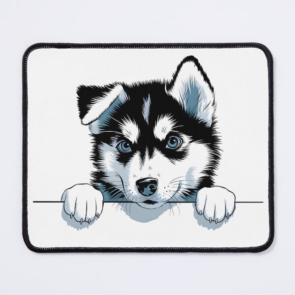 Item preview, Adorable Peeking Husky Puppy designed and sold by Christomized.