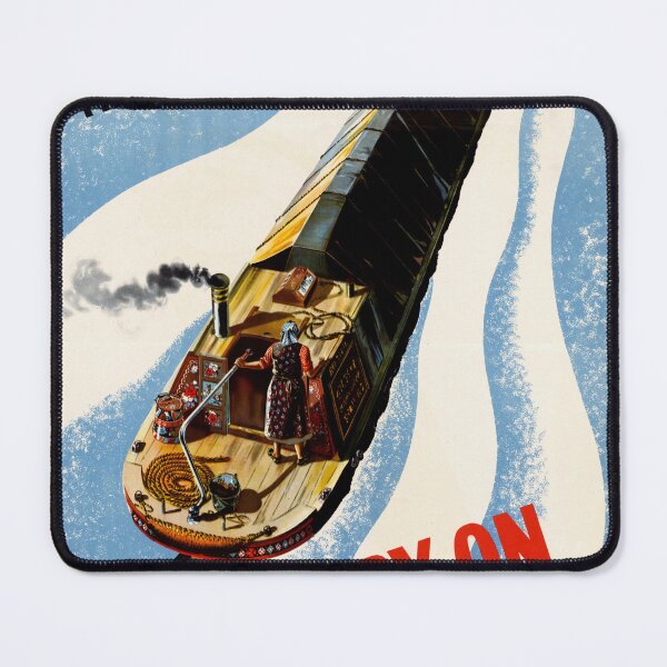 Item preview, WWII British Propaganda Poster | Canal Workers Morale Boost | Carry On Series Art | Vintage 1940s Wall Decor & Home Office Print designed and sold by artofuniverse.