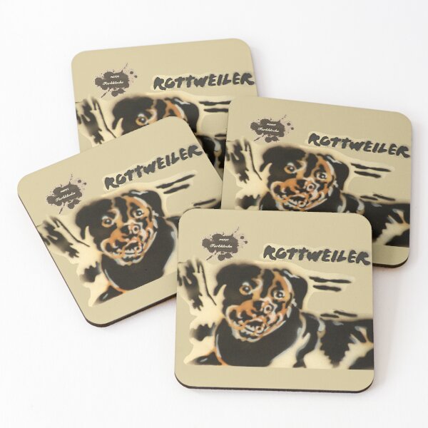 Item preview, A Rottweiler lies on the ground designed and sold by marysfarbklecks.
