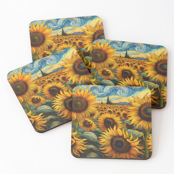 Item preview, Sunflowers in Van Gogh style: A masterpiece of nature and art designed and sold by FotoworldEdel.