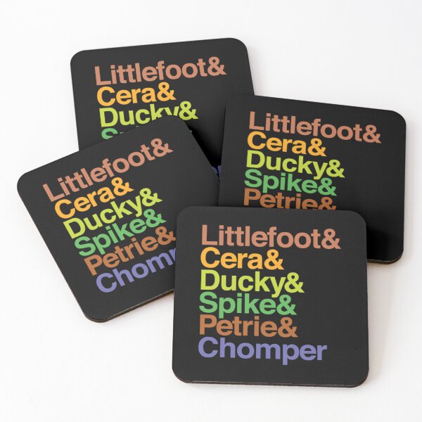 Item preview, The Land Before Time (Gang Of Five + Chomper) Helvetica Names  	 designed and sold by njcqziezwt39.