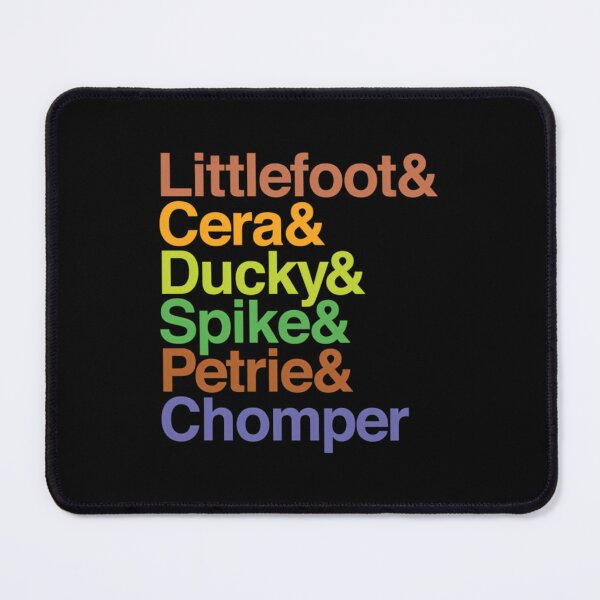 Item preview, The Land Before Time (Gang Of Five + Chomper) Helvetica Names  	 designed and sold by njcqziezwt39.