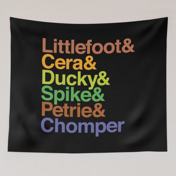 Item preview, The Land Before Time (Gang Of Five + Chomper) Helvetica Names  	 designed and sold by njcqziezwt39.