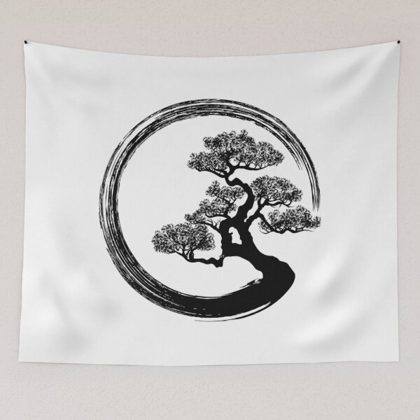 Item preview, Enso Zen Circle and Bonsai Tree  	 designed and sold by acivjlmqmj35.