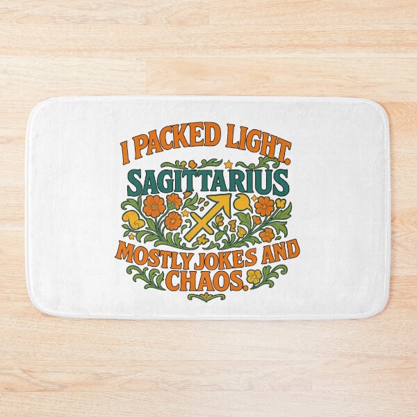 Item preview, Sagittarius "I Packed Light. Mostly Jokes and Chaos" Art Nouveau T-Shirt | Adventurous Zodiac Tee designed and sold by MySpiritTravels.
