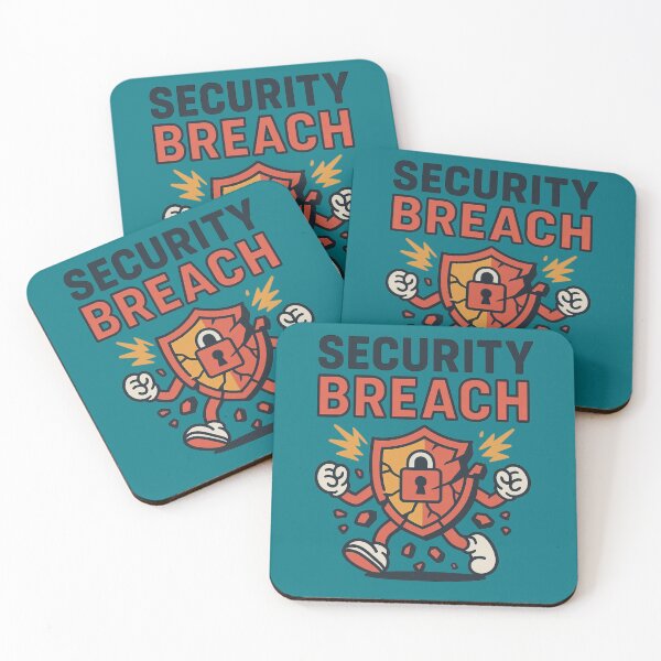 Item preview, Security Breach Alert With Cracked Lock Icon designed and sold by ArtComixHaven.