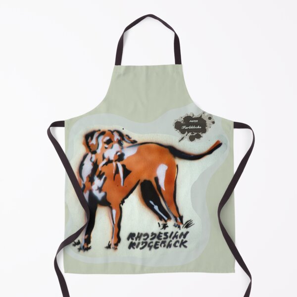 Item preview, A Rhodesian Ridgeback stands in the grass designed and sold by marysfarbklecks.