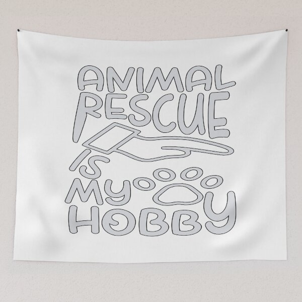 Item preview, Animal Rescue Is My Hobby – Animal Lover & Volunteer Design – Pet & Wildlife Gift designed and sold by sednalafandy79.