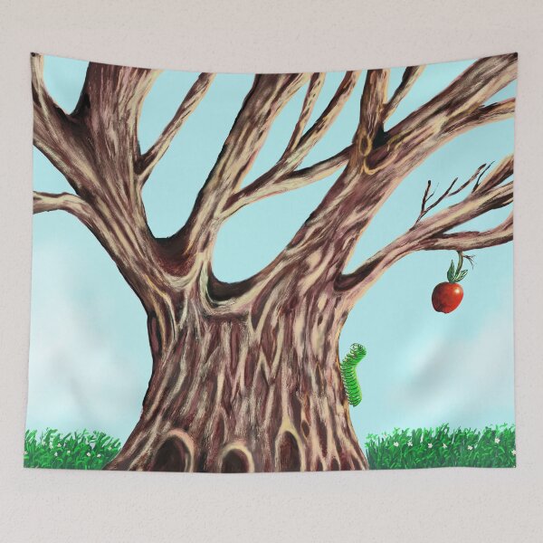 Item preview,  Gus the Brave – Climbing for the One Red Apple | Cute Storybook Animal Illustration designed and sold by Almanzart.
