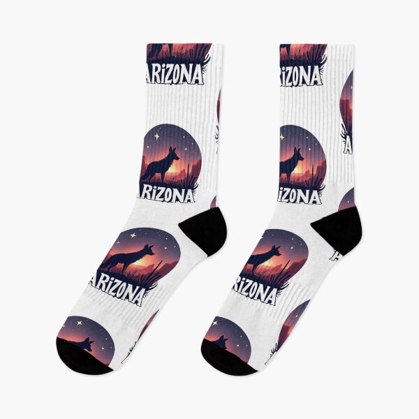 Item preview, Arizona Desert Sunset – Coyote and Starry Night Design designed and sold by TheRamesCo.