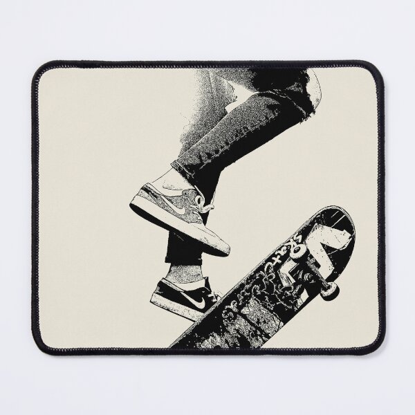 Item preview, Skateboarding, Black Neutral Sidekick Skateboard, Minimalist art scateboarder designed and sold by ArticraftShop.
