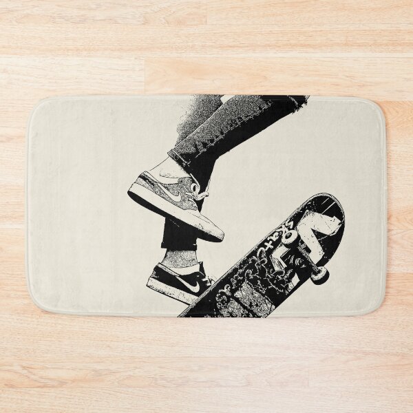 Item preview, Skateboarding, Black Neutral Sidekick Skateboard, Minimalist art scateboarder designed and sold by ArticraftShop.