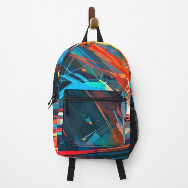 Item preview, Fiery Glowing Eyes Character in Dynamic Explosion Scene with Bold Neon Colors and Energetic Digital Brushstrokes designed and sold by Mimoshi ⭐⭐⭐⭐⭐.