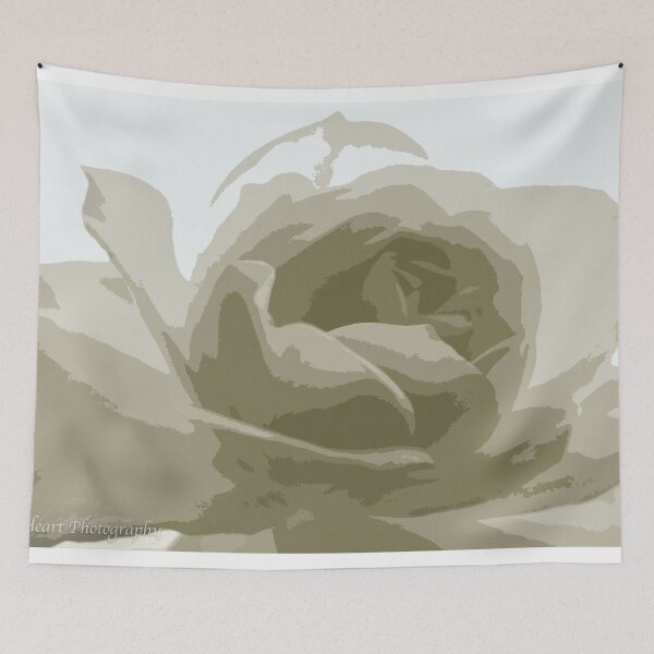Item preview, white rose print  designed and sold by MadmyrtleDesign.