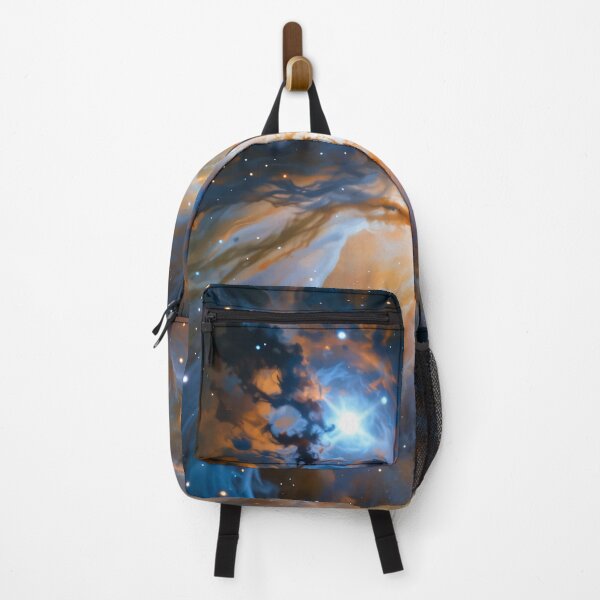 Item preview, Majestic Cosmic Nebula with Bright Glowing Core and Swirling Clouds of Blue, Orange, and Starry Space designed and sold by Mimoshi ⭐⭐⭐⭐⭐.