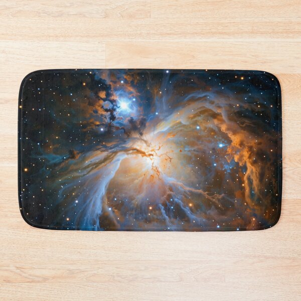 Item preview, Majestic Cosmic Nebula with Bright Glowing Core and Swirling Clouds of Blue, Orange, and Starry Space designed and sold by Mimoshi ⭐⭐⭐⭐⭐.