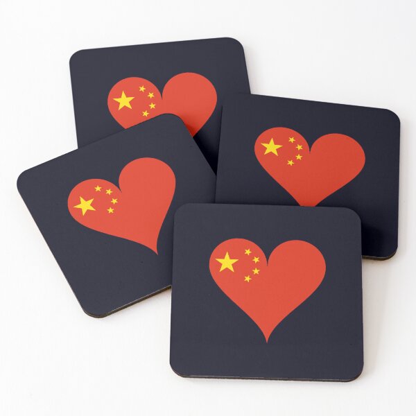 Item preview, China Flag Heart  designed and sold by PleasantValley.