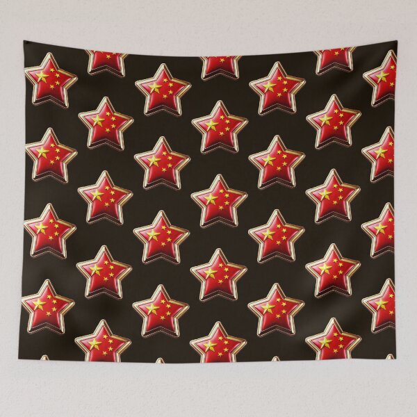 Item preview, China Glory - Shiny Patriotic Star Flag Design designed and sold by PleasantValley.