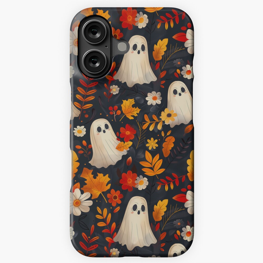 Halloween Spooky Ghosts: Fall Leaves Edition