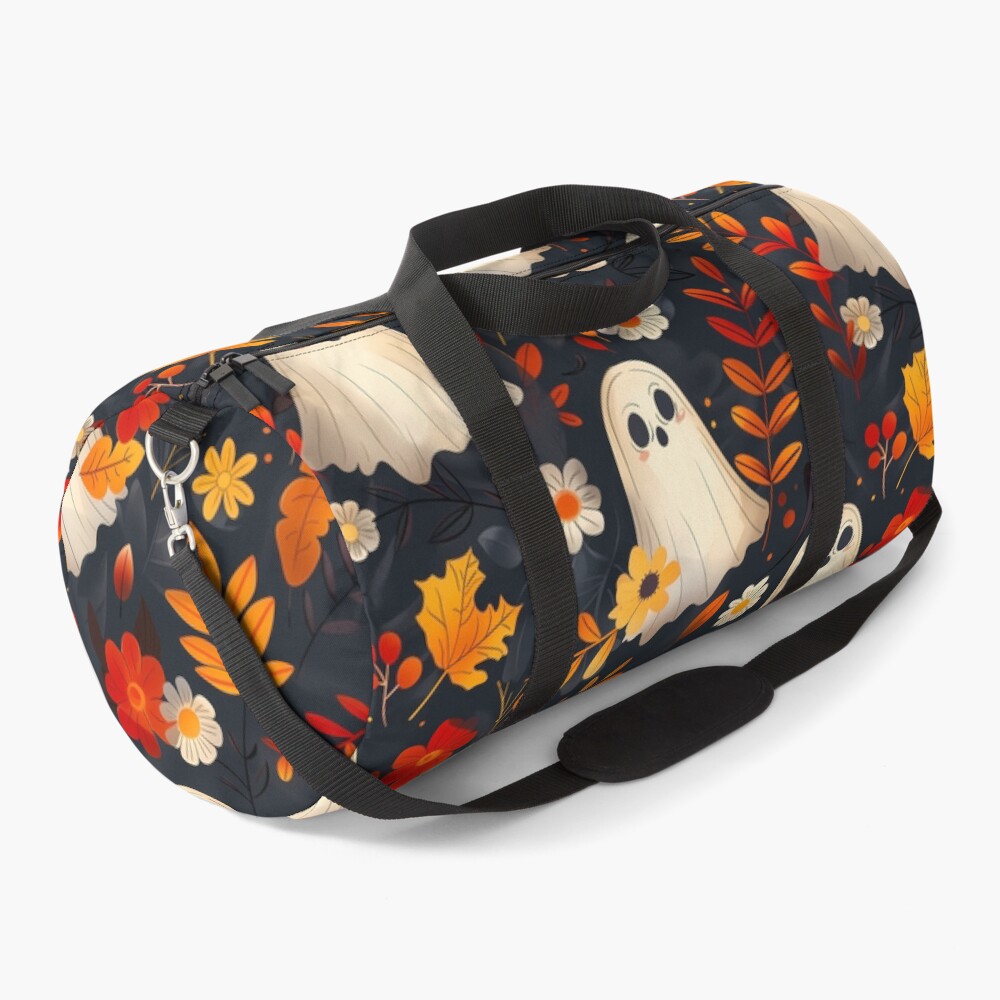 Spooky Ghosts with Fall Leaves