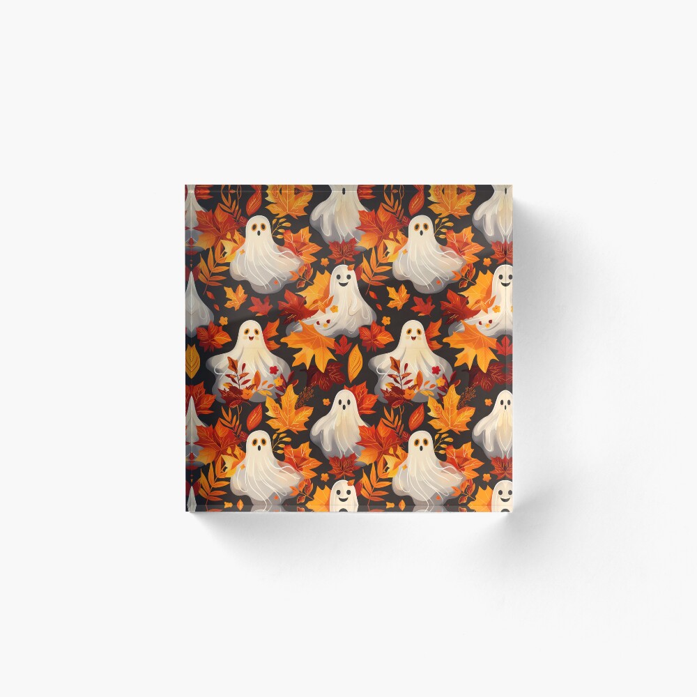 Acrylic Block Halloween Spooky Fall Vibes Ghosts
