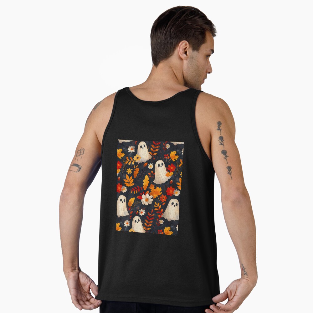 Halloween Spooky Ghosts: Fall Leaves Edition