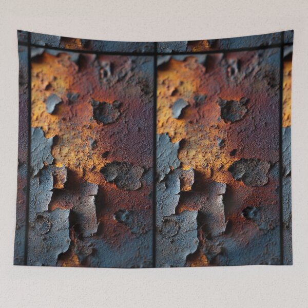 Item preview, 3D Rusty steel iron plate - Retro - Vintage - designed and sold by Bukhisz.