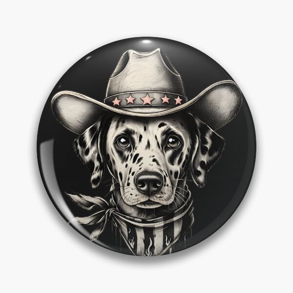 Item preview, Pink Dalmatian Cowboy – Western Dog Shirt for Dog Lovers designed and sold by JoyMuse.