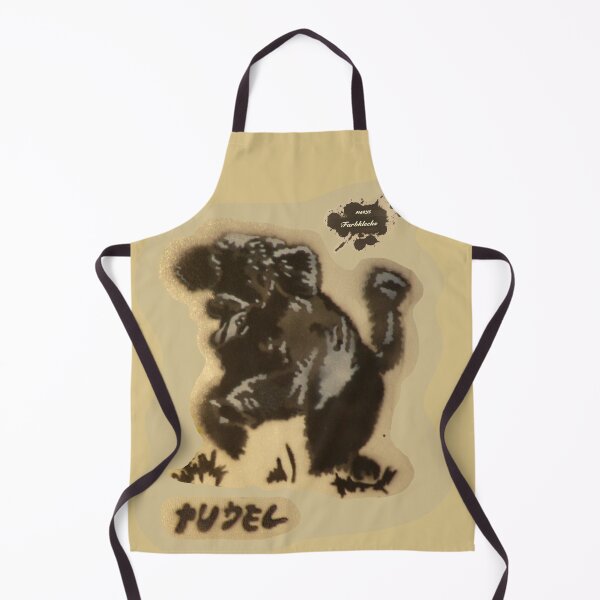 Item preview, A poodle jumps happily through the meadow designed and sold by marysfarbklecks.