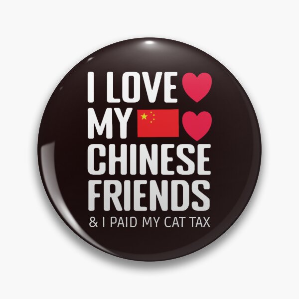 Item preview, Funny Social Media I Love Chinese Friends I Paid Cat Tax  designed and sold by PleasantValley.