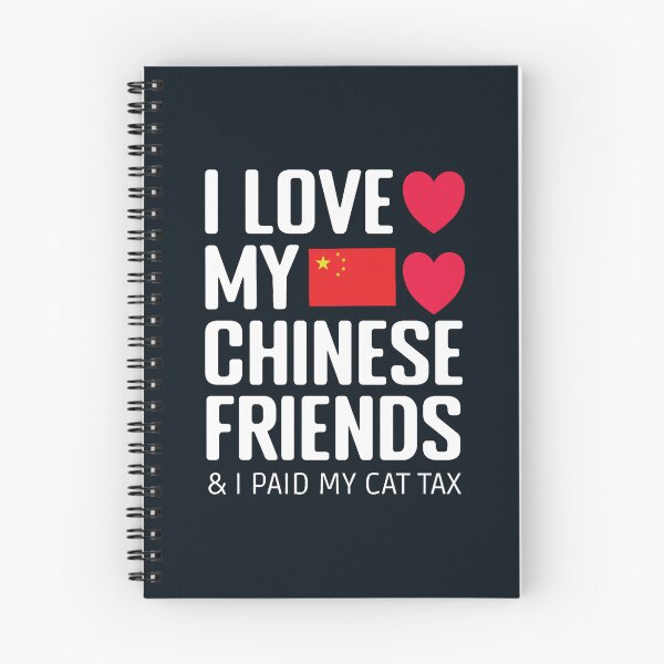Item preview, Funny Social Media I Love Chinese Friends I Paid Cat Tax  designed and sold by PleasantValley.