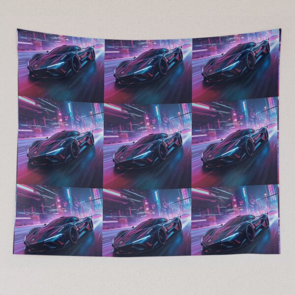 Item preview, Neon Night Speed: Cyberpunk Racer designed and sold by Pigmentra.
