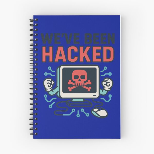 Item preview, Digital Hacking Alert With Skull And Crossbones designed and sold by ArtComixHaven.