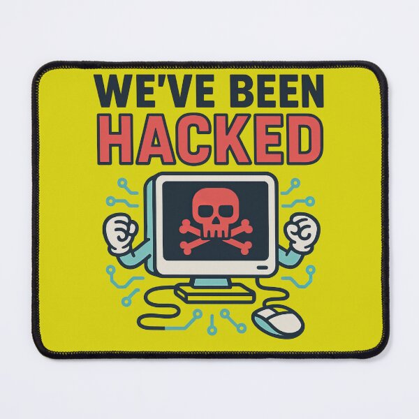 Item preview, Digital Hacking Alert With Skull And Crossbones designed and sold by ArtComixHaven.