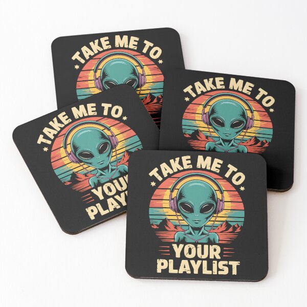 Item preview, Alien Playlist – Retro Sci-Fi Music Lover designed and sold by Taans-Creation.