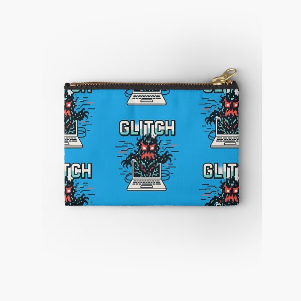 Item preview, Retro Pixel Glitch Monster Emerging From Laptop designed and sold by ArtComixHaven.